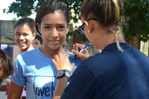 Young girl participating in LF/Guerreiras clinic!