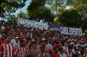 love.futbol banners in the stadium!