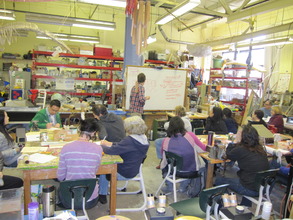 Teachers hard at work
