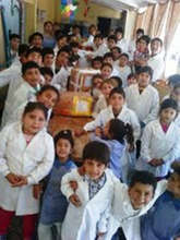 Donation received in Salta by teachers & children