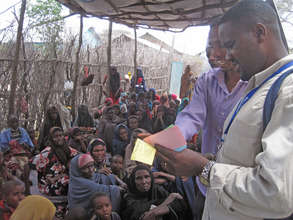 Families received vouchers to purchase supplies.