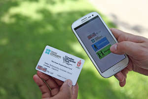 A mobile phone app is helping feed people.