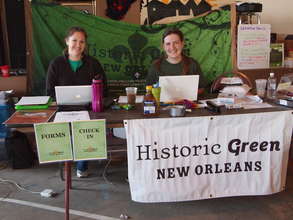 Volunteer Check in at Spring Greening