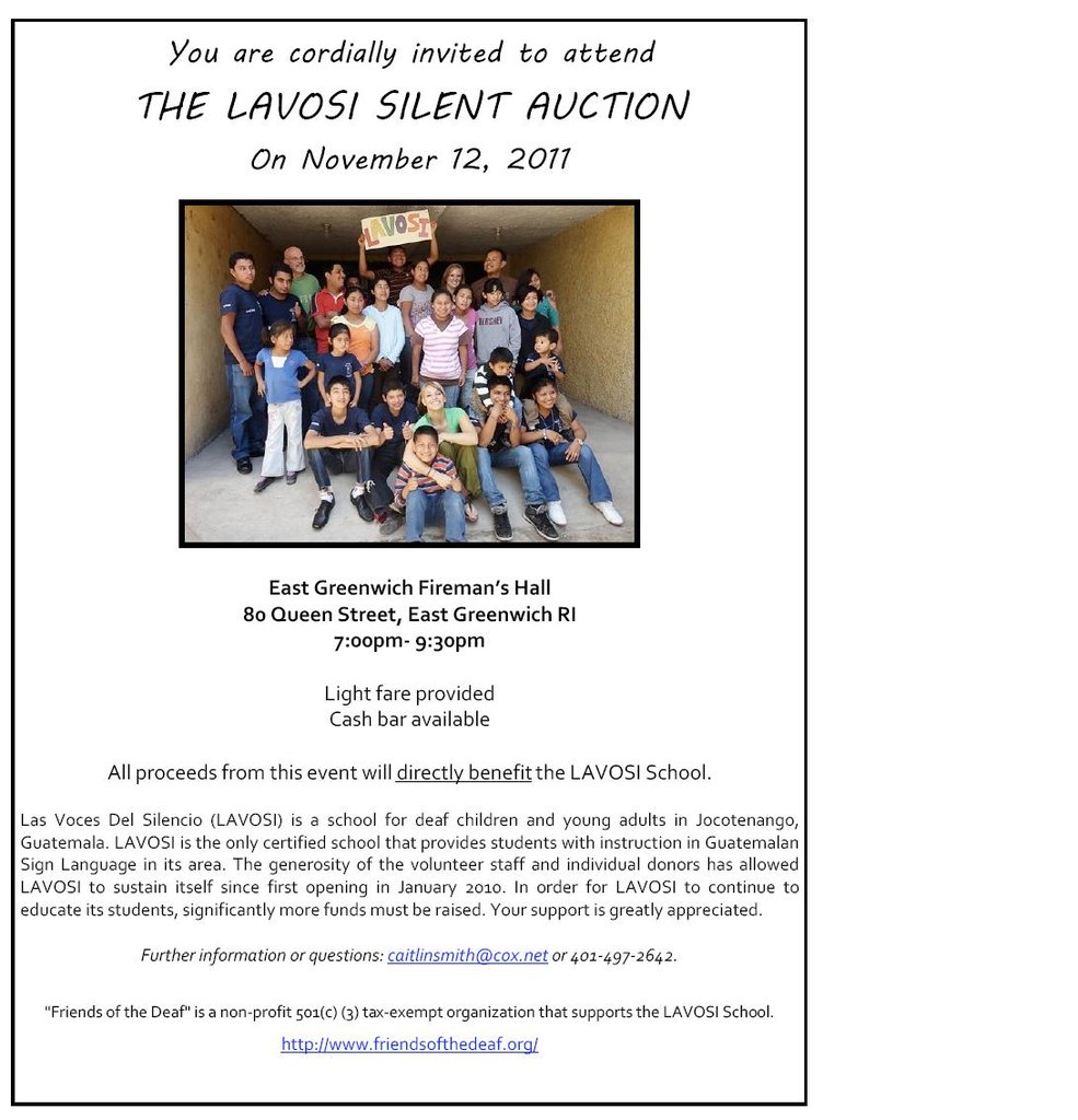 Provide education for 30 deaf Guatemalan students