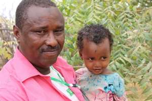 Abdul Rashid and his little girl