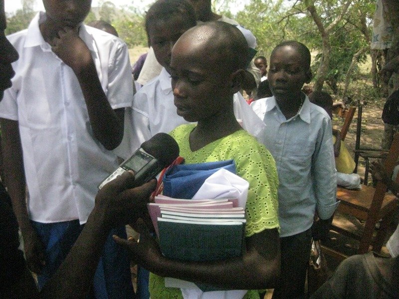 A student voices gratitude to GobalGiving