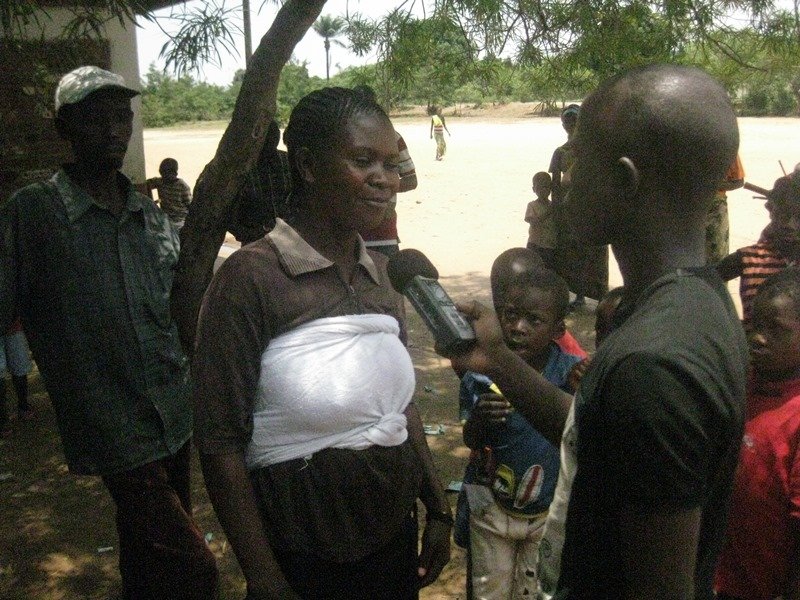 Smiling gratitude from a proud mother