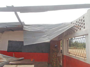 Collapsed roof