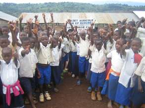The children are excited about the garden project