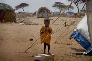 A Somali child in Dadaab