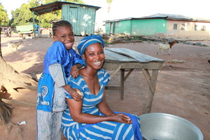 Ghanaian mother and child