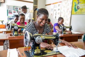 Ladies training at Mabinti Centre, by Sala Lewis