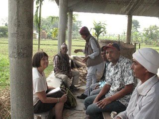 Carol and partners at Chisang Clinic meeting