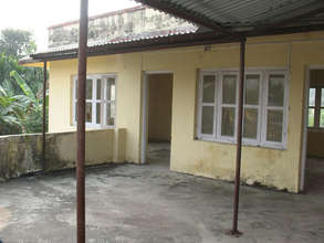 Clinic before renovation - front entrance.