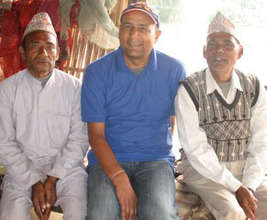 Debendra and members of Chisang Service Committee