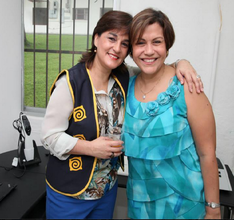 President Giovanna and new Vice President Analida