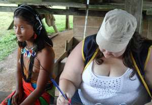 Audiologist Ivis with Melissa
