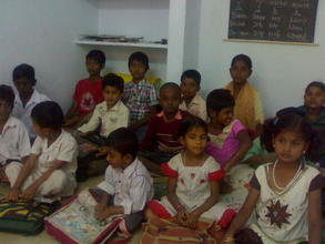 children at prashant nagar colony center