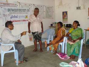 Filariasis patients doing exercise