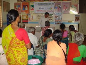K.Sudhakar Reddy creating awareness to LF Patients
