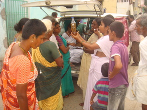 Health awareness camp in slum