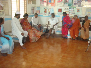Filariasis patients doing Exercises