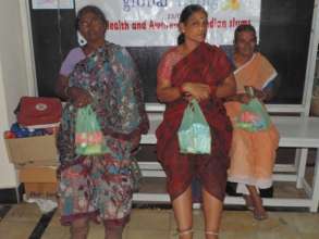 Filariasis patients with Medicines