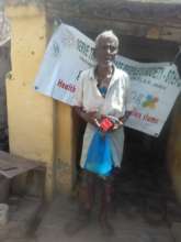 Mr.V.Krishnaiah with medicines during March, 2017