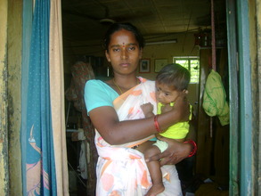 Mrs.Munilakshmi with her Child
