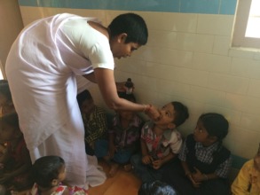 Vitamin A program to children
