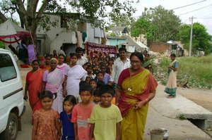 Health Awareness Rally in slum