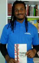 Reggie with a book that changed his life