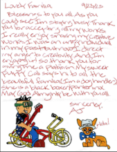 A letter from Free Minds member AJ