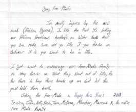 CJ wrote this from federal prison