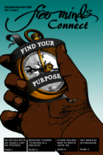 Cover art for the Free Minds Connect magazine