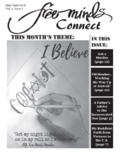 The cover of the latest Free Minds newsletter