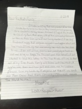 A letter from FM member DJ