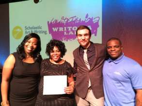 DA's mother shows off her son's Scholastic Award