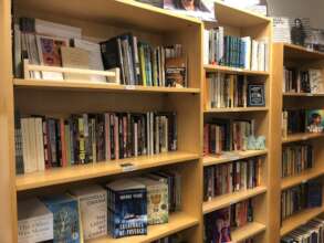 A snapshot of our in-office library