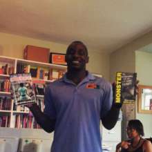 Free Minds member Gary with his favorite books