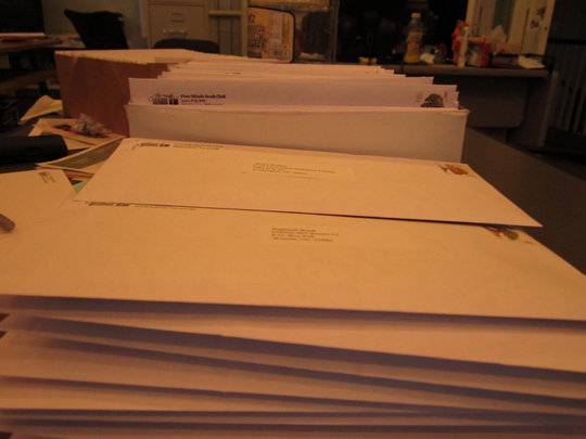 "Free Minds Connect" ready to be mailed