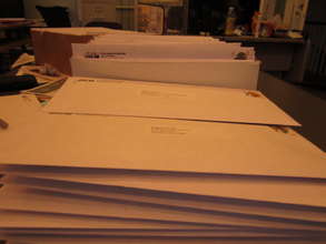 "Free Minds Connect" ready to be mailed