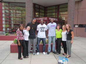 Etan Thomas with Free Minds staff and friends