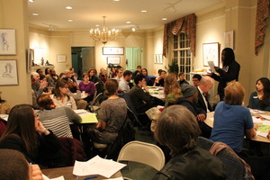 Community members respond to poems at Write Night