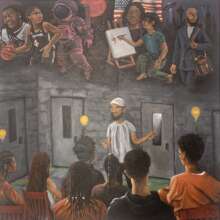 Painting by FM member OG titled "Time Capsules"