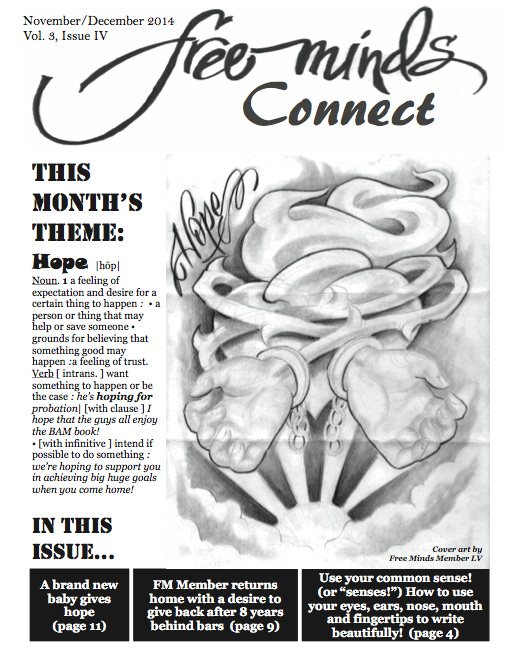 The front page of the Free Minds Connect