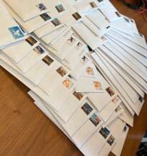 Photo of mail sent to our members