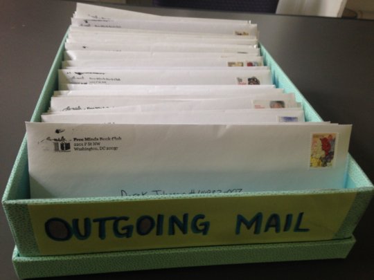Letters on the way to members in federal prisons