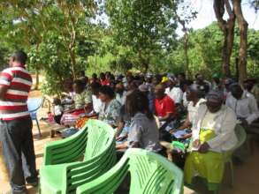 farmers being trained