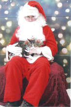 Daisy with Santa Clause